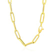 14K Yellow Gold Wide Paperclip Chain (6.1mm)