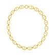 14k Yellow Gold High Polish Oval Mariner Link Necklace (13.8mm)