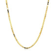 14k Yellow Gold Semi Solid Box Chain 1.6mm