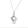 .925 Sterling Silver Pave-Set Diamond Accent Kite Shape 18