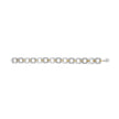 .925 Two-Tone Sterling Silver Diamond Accent Open Box Link Bracelet (I-J Color, I1-I2 Clarity) - 7