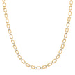 Gold Vermeil .925 Sterling Silver 1/4 Cttw Diamond Bold Octagonal Link Necklace