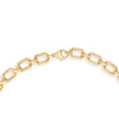 Gold Vermeil .925 Sterling Silver 1/4 Cttw Diamond Bold Octagonal Link Necklace