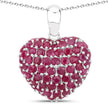 8.58 Carat Genuine Ruby .925 Sterling Silver Pendant - Pendants - Custom Crafting Alliance, LLC
