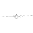 Matte Finished .925 Sterling Silver Diamond Accent Double Flower Shape 18