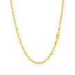 2.3mm 14k Yellow Gold Diamond Cut Cable Link Chain