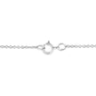 Matte Finish .925 Sterling Silver Diamond Accent Dancing Peace Sign 18
