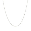 10k White Gold Classic Box Chain 0.45mm
