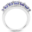 2.72 Carat Genuine Tanzanite .925 Sterling Silver Ring