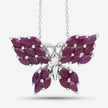 3.12 Carat Genuine Ruby .925 Sterling Silver Pendant