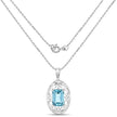 9.60 Carat Genuine Green Topaz .925 Sterling Silver Pendant