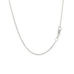 14k White Gold Diamond Cut Rolo Chain 1.1mm