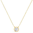 .925 Sterling Silver 1/10 Cttw Round-Cut Diamond Bezel 18
