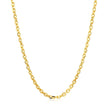 2.6mm 14k Yellow Gold Diamond Cut Cable Link Chain