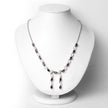 7.65 Carat Genuine Garnet .925 Sterling Silver Necklace