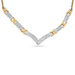 10K Yellow and White Gold 1.0 Cttw Round and Princess cut Diamond 