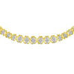 10K Yellow Gold 4 cttw Brilliant Round-Cut Diamond Graduating Riviera Statement Necklace (H-I Color, I2-I3 Clarity)