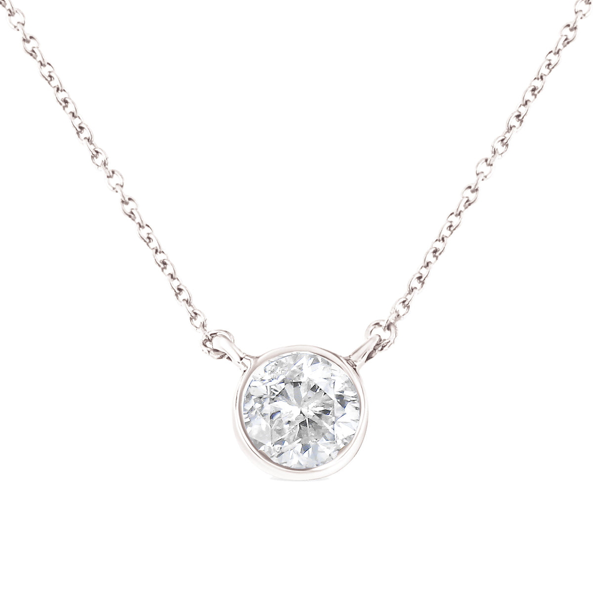 .925 Sterling Silver 1/2 Cttw Diamond Bezel 18