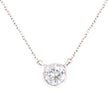 .925 Sterling Silver 1/2 Cttw Diamond Bezel 18
