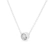 .925 Sterling Silver 1/2 Cttw Diamond Bezel 18