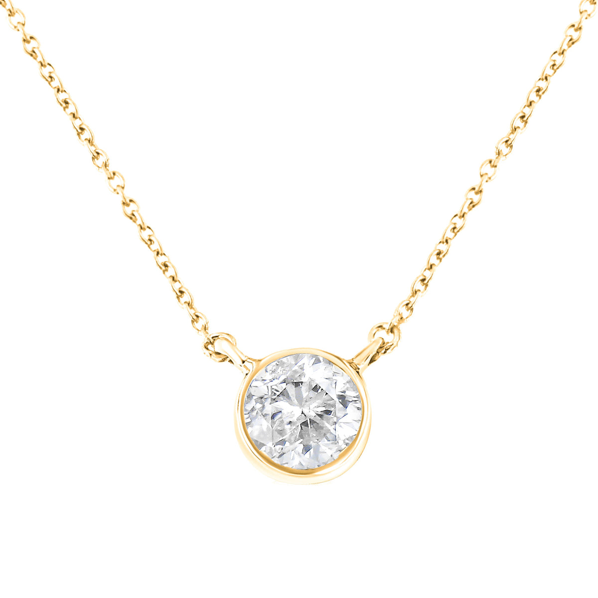 .925 Sterling Silver 1/2 Cttw Diamond Bezel 18