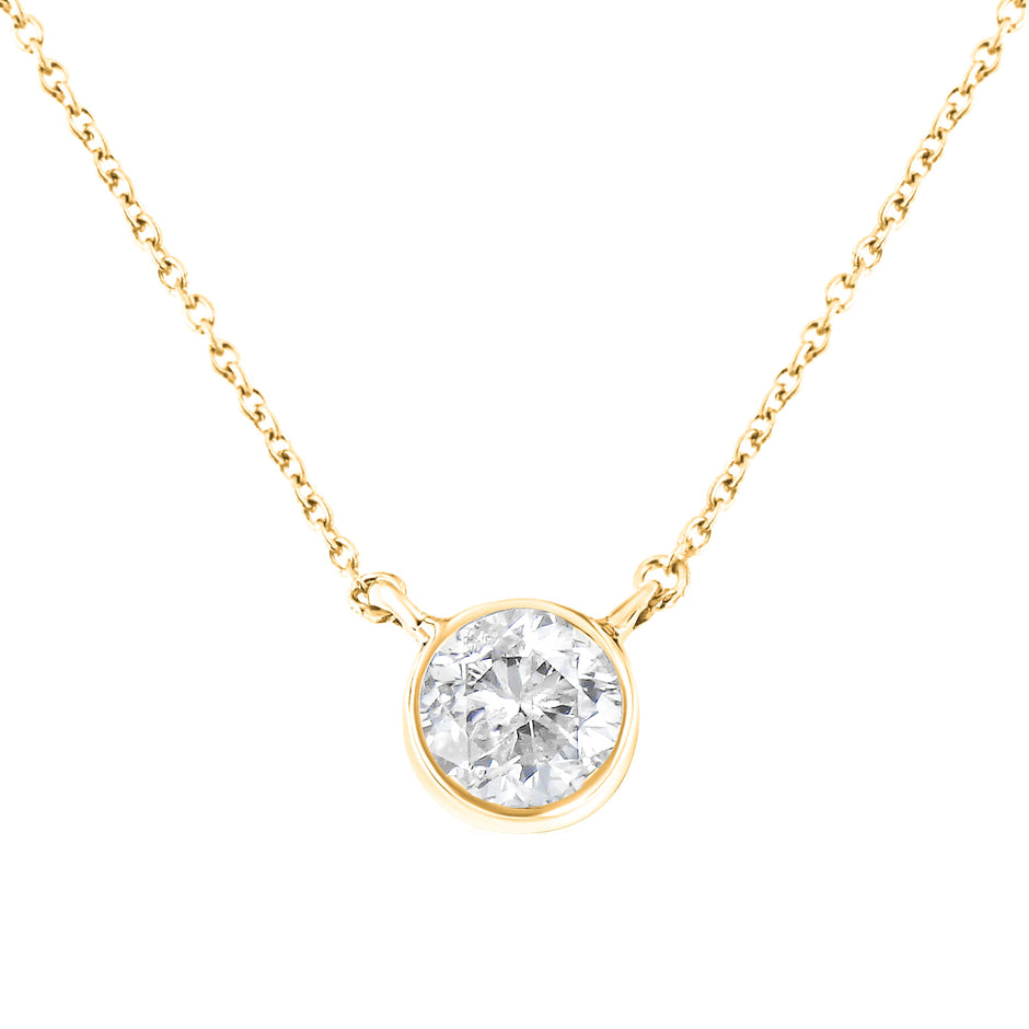 .925 Sterling Silver 1/2 Cttw Diamond Bezel 18