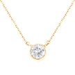 .925 Sterling Silver 1/2 Cttw Diamond Bezel 18