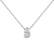 14K White Gold 1/5 Cttw Pear Shape Solitaire Diamond 18