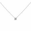 14K White Gold 1.00 Cttw Lab Grown Diamond Solitaire Pendant