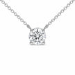 14K White Gold 1.00 Cttw Lab Grown Diamond Solitaire Pendant