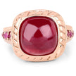 9.14 Carat Glass Filled Ruby and Ruby .925 Sterling Silver Ring