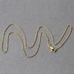 14k Yellow Gold Diamond Cut Cable Link Chain 1.1mm
