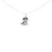 .925 Sterling Silver 1 1/4 Cttw Diamond Shih Tzu Dog Pendant Necklace 18 inch (Black and I-J Color, I2-I3 Clarity) - Necklaces - Custom Crafting Alliance, LLC