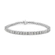 .925 Sterling Silver 1.0 Cttw Diamond Square Frame Miracle-Set Tennis Bracelet (I-J Color, I3 Clarity) - 7