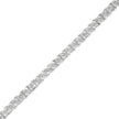 .925 Sterling Silver 1.0 Cttw Diamond Square Frame Miracle-Set Tennis Bracelet (I-J Color, I3 Clarity) - 7