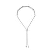 .925 Sterling Silver 1/10 Cttw Diamond X Link Bolo Bracelet (I-J Color, I2-I3 Clarity) - Bracelets - Custom Crafting Alliance, LLC