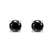 .925 Sterling Silver 1/2 Cttw Black Diamond Solitaire Stud Earrings - Earrings - Custom Crafting Alliance, LLC