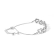 .925 Sterling Silver 1/2 Cttw Diamond Alternating Heart Link Adjustable Bolo Bracelet (I-J Color, I3 Clarity) - 4