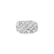 .925 Sterling Silver 1/3 Diamond 6 Stone Rectangle Nugget Gents Ring - Size 10 - Rings - Custom Crafting Alliance, LLC