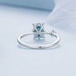 925 Sterling Silver 1.40mm Width CZ & Glass Ring Size 6 for Women - Rings - Custom Crafting Alliance, LLC