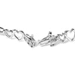 925 Sterling Silver 1/5 Cttw Diamond Double Heart Link Bracelet (I-J Color, I3 Clarity) - 7.25