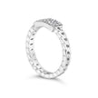 .925 Sterling Silver 1/5 Cttw Diamond ID and Cuban Link Band Ring (I-J Color, I2-I3 Clarity) - Ring Size 6 - Rings - Custom Crafting Alliance, LLC