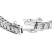 .925 Sterling Silver 3.0 Cttw Lab Grown Diamond Illusion-Set Miracle Plate Tennis Bracelet - Bracelets - Custom Crafting Alliance, LLC
