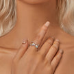 925 Sterling Silver 6.0 Size Pavé Setting CZ Ring for Women - Rings - Custom Crafting Alliance, LLC