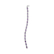 .925 Sterling Silver 7x5mm Oval Amethyst and Diamond Accent X-Link Bracelet (H-I Color, SI1-SI2 Clarity) - Size 7