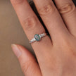 925 Sterling Silver Agate and CZ Pendant Ring Size 6 for Women - Rings - Custom Crafting Alliance, LLC