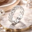 925 Sterling Silver and White Gold 0.5cm Ring Size 6.0 - Rings - Custom Crafting Alliance, LLC
