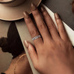 925 Sterling Silver and White Gold 0.5cm Ring Size 6.0 - Rings - Custom Crafting Alliance, LLC