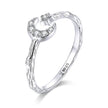 925 Sterling Silver Custom Ring with Pavé Setting CZ - Rings - Custom Crafting Alliance, LLC