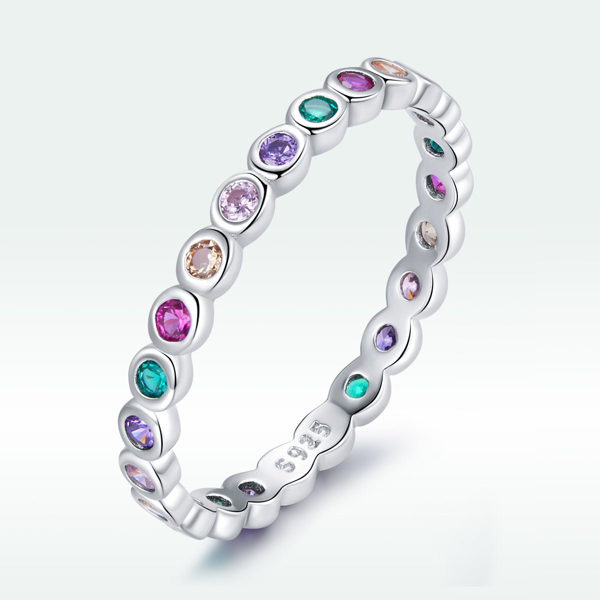 925 Sterling Silver CZ Pavé Setting Ring Size 6.0 for Women - Rings - Custom Crafting Alliance, LLC